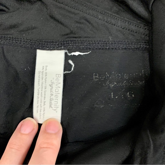 Be Maternity - 3/4 length black tights - Picture 2 of 2